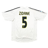 2004/05 Real Madrid Zidane #5 Home Shirt (M) Adidas