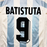 1998/99 Argentina Batistuta #9 Home Shirt (L) Adidas
