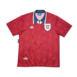 1993/95 England Gascoigne #8 Away Shirt (L) Umbro