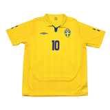2009/10 Sweden Ibrahimovic #10 Home Shirt (XL) Umbro