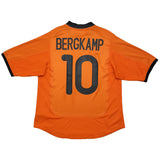 2000/02 Netherlands Bergkamp #10 Home Shirt (M) Nike