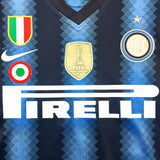 2010/11 Inter Milan Milito #22 Home Shirt (M) Nike