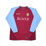 2003/04 Aston Villa Crouch #16 L/S Home Shirt (L) Diadora