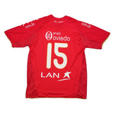 2011/12 Juan Aurich #15 *Squad Signed* Home Shirt (L) Walon