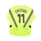 2007/08 Chelsea Drogba #11 L/S Away Shirt (L) Adidas