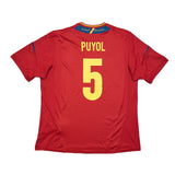2011/12 Spain Puyol #5 Home Shirt (XL) Adidas