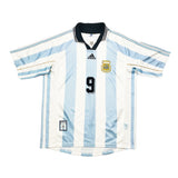 1998/99 Argentina Batistuta #9 Home Shirt (L) Adidas