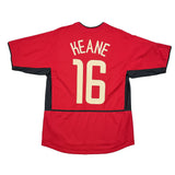 2002/04 Manchester United Keane #16 C/L Home Shirt (M) Nike