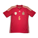 2013/15 Spain A.Iniesta #6 Home Shirt (M) Adidas
