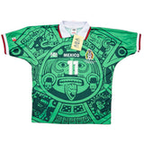 1998 Mexico Blanco #11 *BNWT with Defects* Reissue World Cup Edition Home Shirt (L) ABA Sport