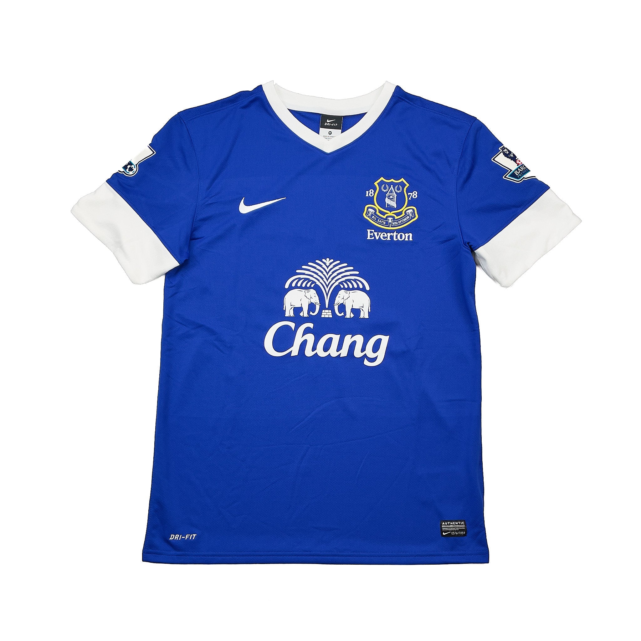 2012/13 Everton Fellaini #26 *Match Issue + Signed* Home Shirt (M
