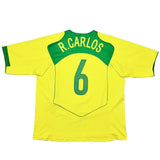 2004/06 Brazil R.Carlos #6 Home Shirt (XL) Nike