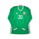 2016/17 Mexico J.Duenas #20 *Player Issue + Signed* L/S Home Shirt (L) Adidas