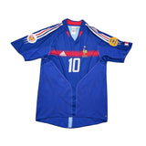 2004/06 France Zidane #10 Home Shirt (M) Adidas