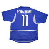 2002/04 Brazil Ronaldinho #11 *Player Issue* Away Shirt (L) Nike
