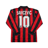 1993/94 AC Milan Savicevic #10 *BNWT* L/S Home Shirt (M) Lotto