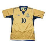 2004/05 Sweden Ibrahimovic #10 *Centenary* Third Shirt (M) Umbro