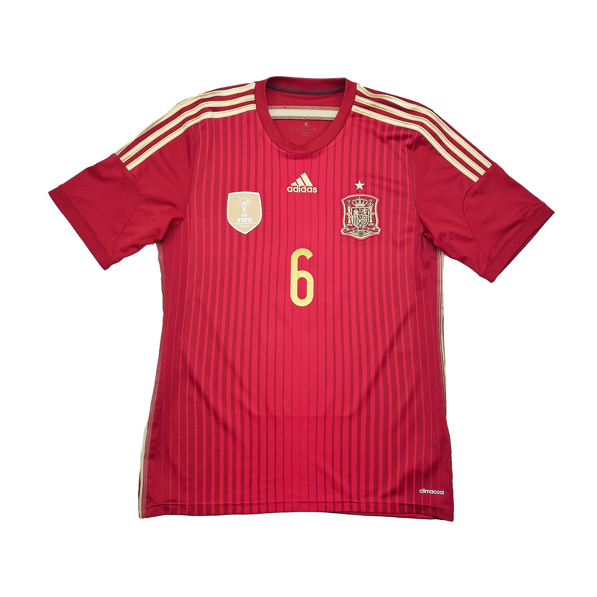 Iniesta Kit Small 2013/15 Spain A.Iniesta #6 Home Shirt (M) Adidas – Cult Kits