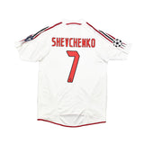 2004/05 AC Milan Shevchenko #7 C/L Away Shirt (M) Adidas
