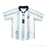 1998/99 Argentina Batistuta #9 Home Shirt (L) Adidas