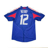 2004/06 France Henry #12 Home Shirt (L) Adidas