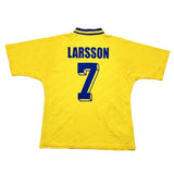 1994/96 Sweden Larsson #7 Home Shirt (L) Adidas