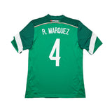 2014 Mexico R.Marquez #4 *Squad Signed* Home Shirt (M) Adidas