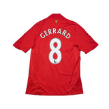 2008/10 Liverpool Gerrard #8 Home Shirt (S) Adidas