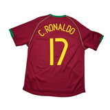 2006/08 Portugal C.Ronaldo #17 Home Shirt (L) Nike