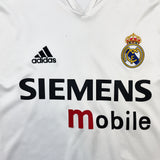 2004/05 Real Madrid Ronaldo #9 L/S Home Shirt (M) Adidas