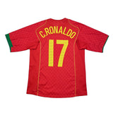 2004/06 Portugal C.Ronaldo #17 Home Shirt (M) Nike