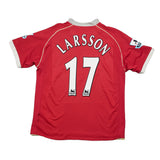 2006/07 Manchester United Larsson #17 Home Shirt (M) Nike