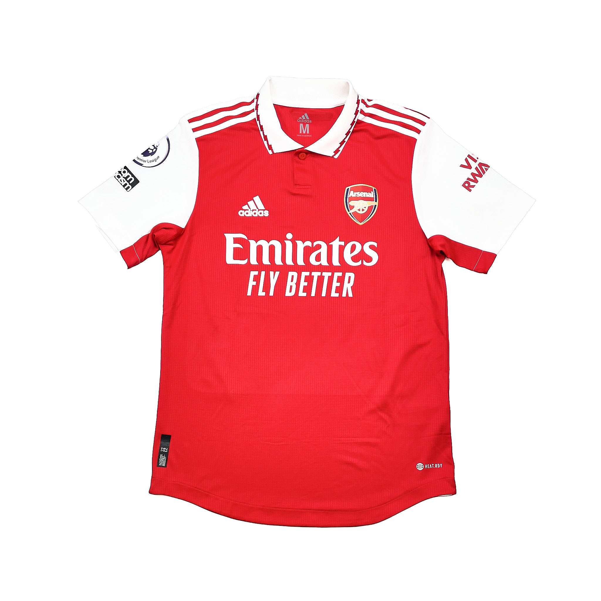 arsenal アーセナル Kits Cult – Adidas (M) Shirt Home Worn* *Match #7 Saka Arsenal 2022/23 フルパッチ M 海外 O ホームユニフォーム サカ ウェア