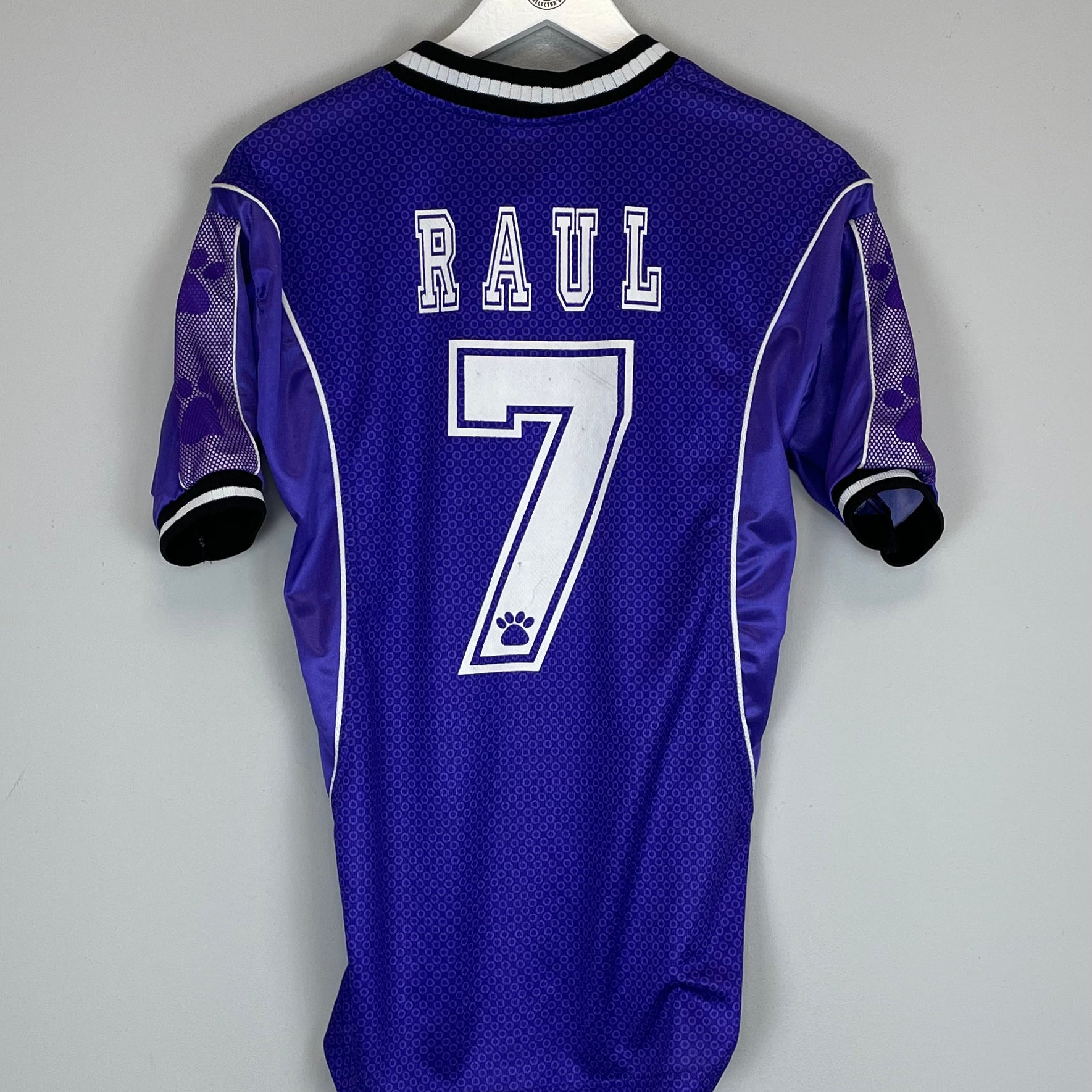 Shop 1997/98 REAL MADRID RAUL #7 AWAY SHIRT (S) KELME, classic football shirts, vintage football shirts & retro soccer jerseys at Cult Kits