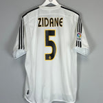 REAL MADRID ZIDANE #5 2003/04 HOME SHIRT (L) ADIDAS