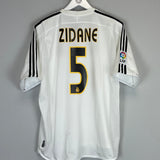 REAL MADRID ZIDANE #5 2003/04 HOME SHIRT (L) ADIDAS