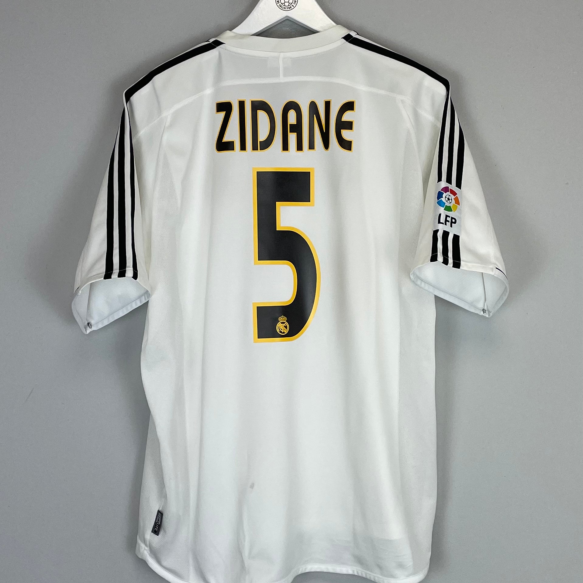 Shop 2003/04 REAL MADRID ZIDANE #5 HOME SHIRT (L) ADIDAS, classic football shirts, vintage football shirts & retro soccer jerseys at Cult Kits