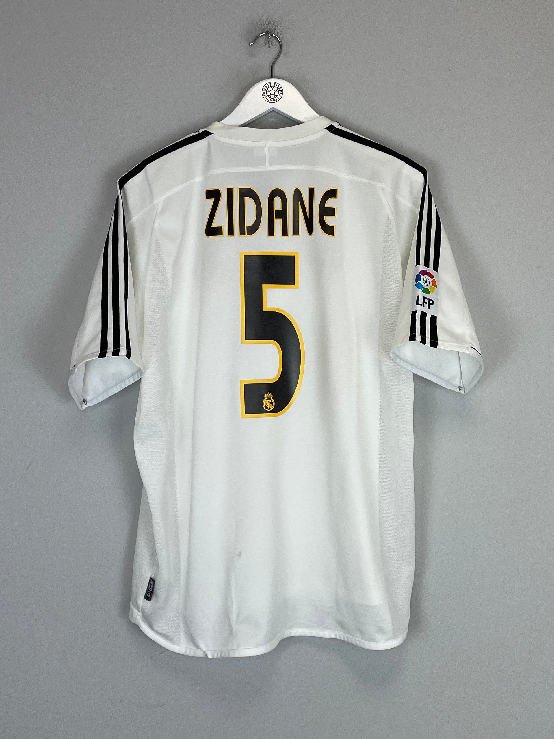 REAL MADRID ZIDANE #5 2003/04 HOME SHIRT (L) ADIDAS