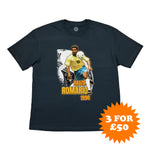 World Cup Romario 1994 Brazil Bootleg Tee - Brazil USA 94 Black T-Shirt