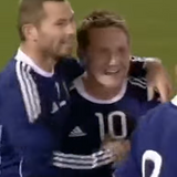 2010/11 SCOTLAND #10 *MATCH WORN VS FAROE ISLAND* HOME SHIRT (XXL) ADIDAS