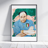 Socceranos Tony Italia A3 Graphic Print