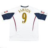 2005/06 WEST HAM ASHTON #9 AWAY SHIRT (XL) REEBOK