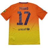 2012/13 BARCELONA PEDRO #17 AWAY SHIRT (M) NIKE