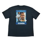 Black Argentina Veron Bootleg Tee - Argentina Legend Graphic T-Shirt