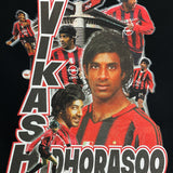 Shop AC MILAN VIKASH DHORASOO BOOTLEG TEE, classic football shirts, vintage football shirts & retro soccer jerseys at Cult Kits