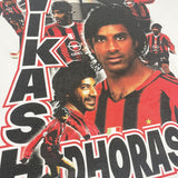 Shop AC MILAN VIKASH DHORASOO BOOTLEG TEE, classic football shirts, vintage football shirts & retro soccer jerseys at Cult Kits