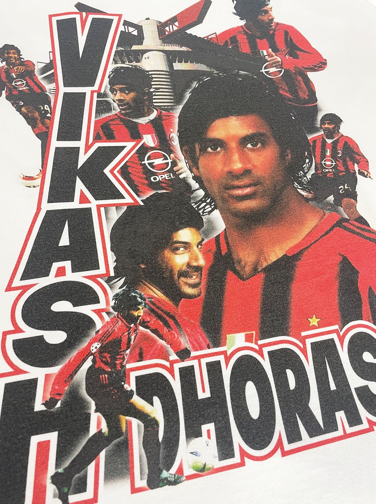Shop AC MILAN VIKASH DHORASOO BOOTLEG TEE, classic football shirts, vintage football shirts & retro soccer jerseys at Cult Kits