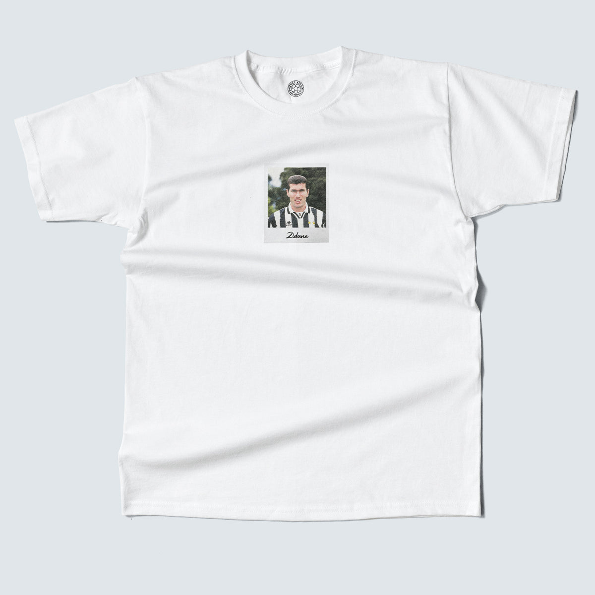 Shop JUVE ZIDANE POLAROID TEE, classic football shirts, vintage football shirts & retro soccer jerseys at Cult Kits