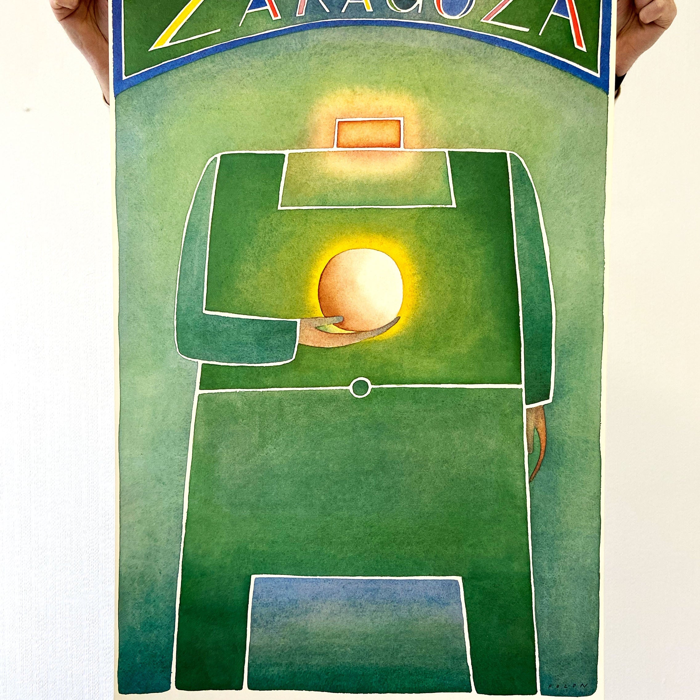 Shop 1982 ZARAGOZA COPA DEL MUNDO DE FUTBOL ESPANA ORIGINAL PRINT, classic football shirts, vintage football shirts & retro soccer jerseys at Cult Kits