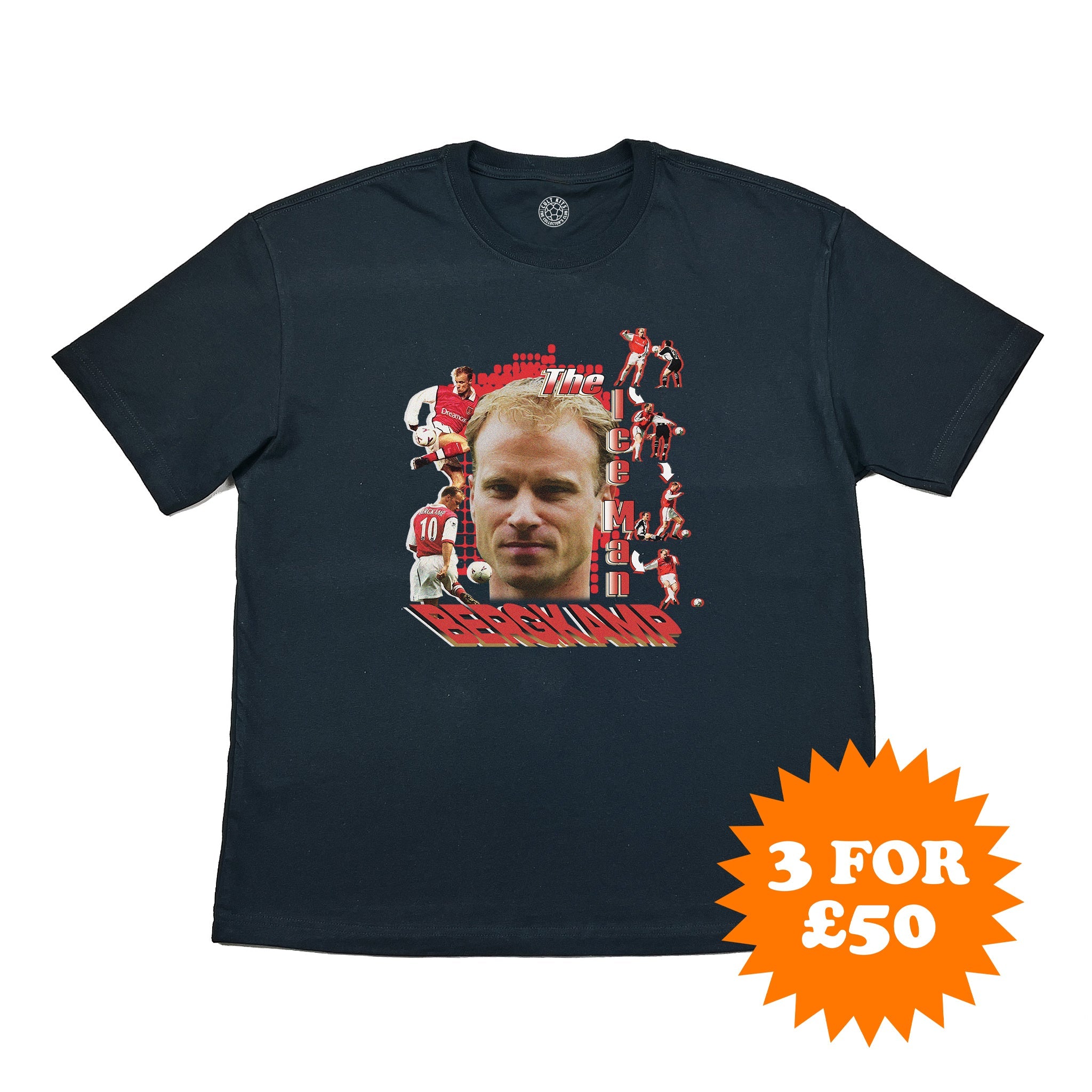 Arsenal Bergkamp Iceman Bootleg Tee